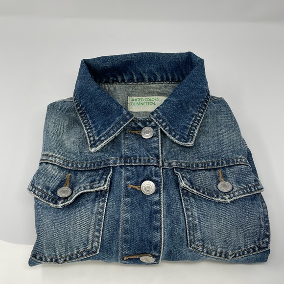 UNiTED COLORS OF BENETTON: Denim Blue Jean Jacket, Size XS - Picture 7 of 7